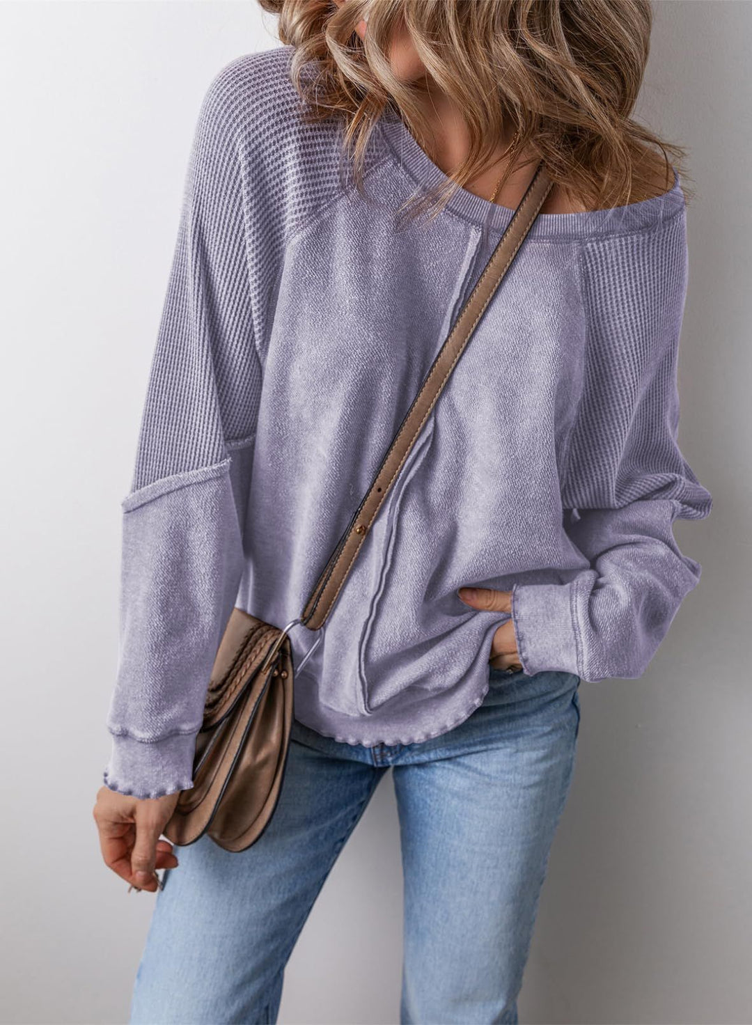 Precious | Sudadera Casual de Cuello Redondo de Manga Larga