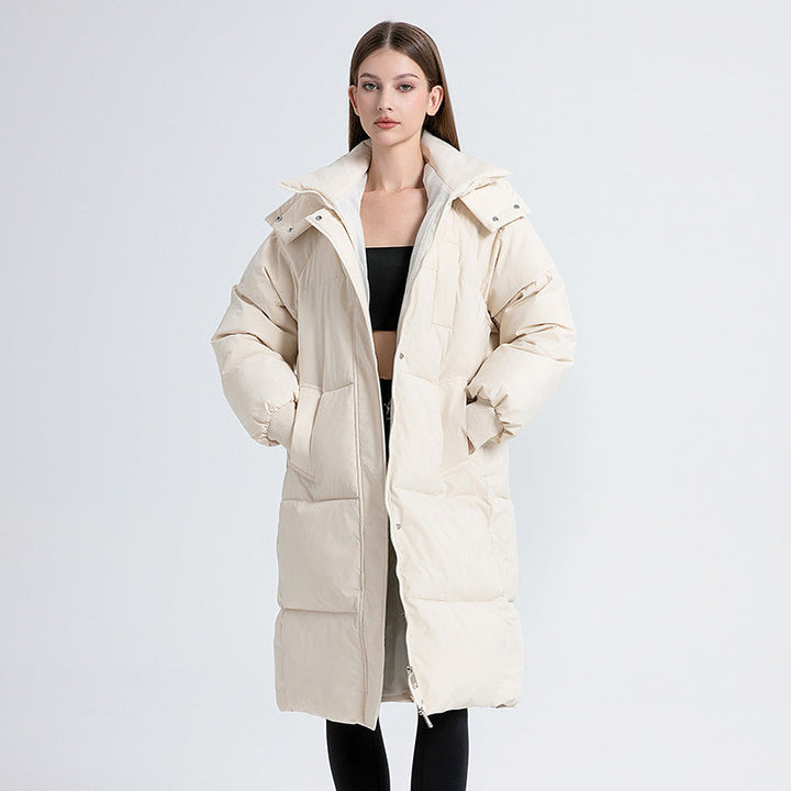 Gigaty | Abrigo Puffer Largo Clásico con Capucha