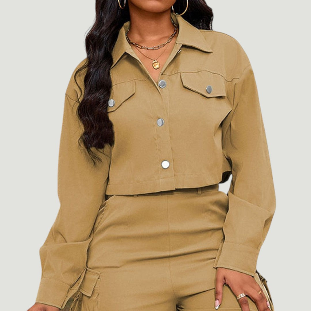 Velma | Campera Corta Abotonada