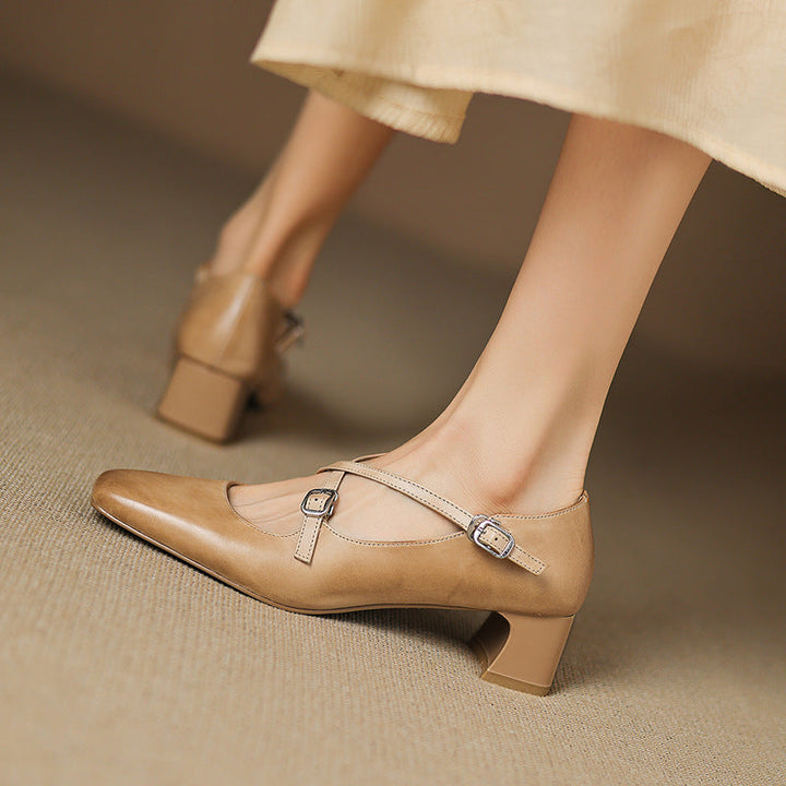 Marvane | Kitten Heels de Cuero