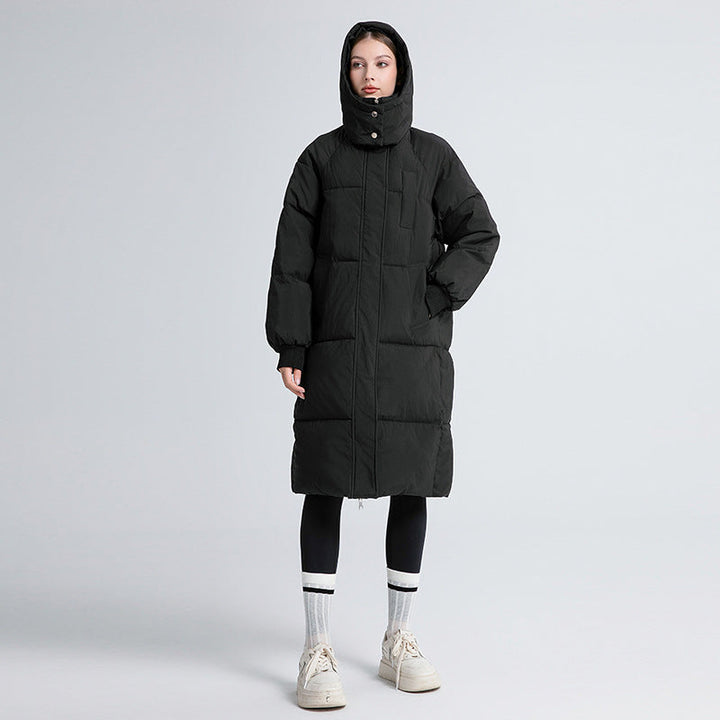 Gigaty | Abrigo Puffer Largo Clásico con Capucha