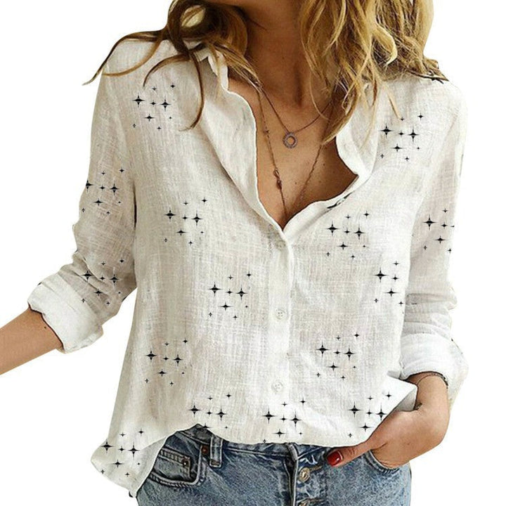 Sandra | Blusa Clásica Impresa para Mujeres