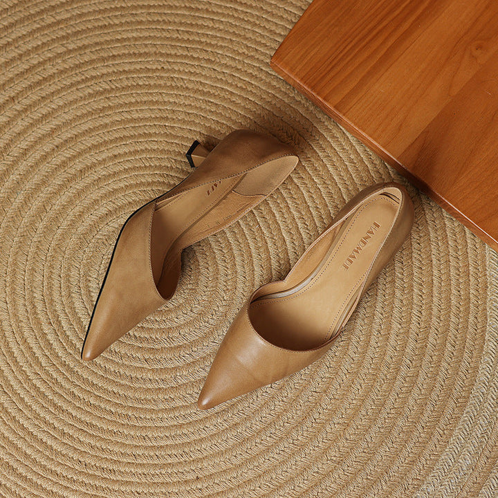 Ceyra | Kitten Heels de Cuero