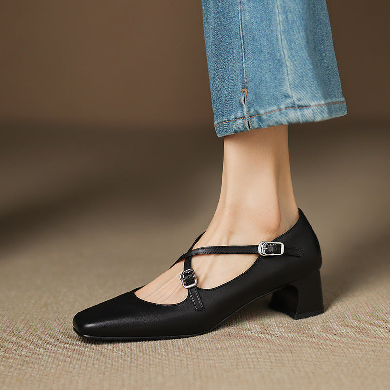 Marvane | Kitten Heels de Cuero