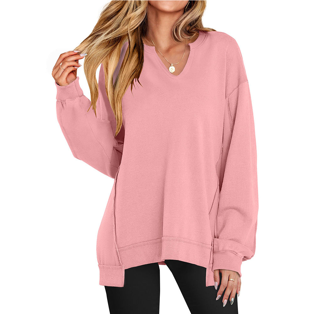 Fortunata | Top Casual Ligero Oversized de Manga Larga