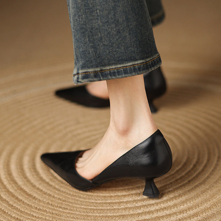 Ceyra | Kitten Heels de Cuero