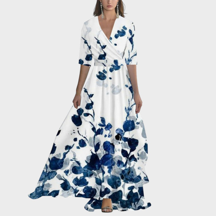 Carla | Vestido Largo con Estampado Floral