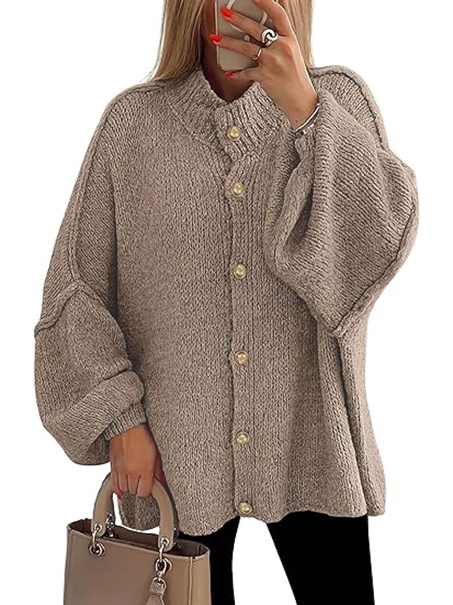 Nofia | Chaqueta Chunky de Manga Larga con Botones