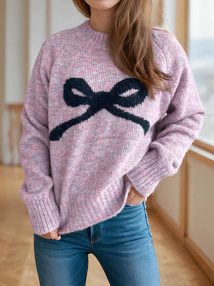 Cora | Suéter de Punto con Lazo Elegante para Otoño e Invierno