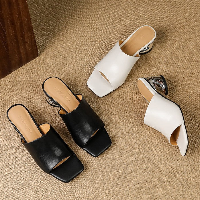 Virelle | Mule Heels de Cuero