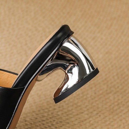 Virelle | Mule Heels de Cuero