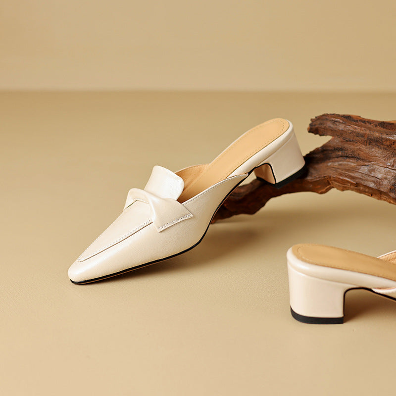 Marloe | Mules Punta Fina de Cuero