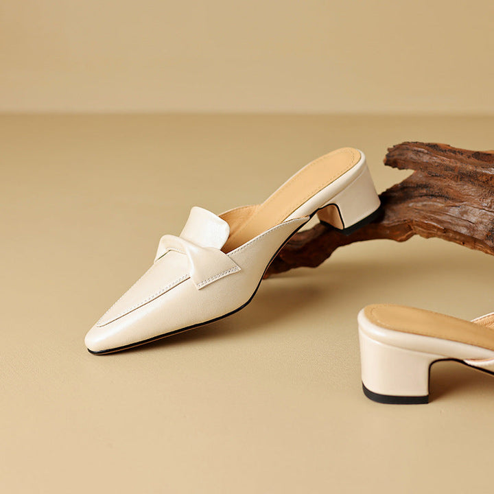 Marloe | Mules Punta Fina de Cuero