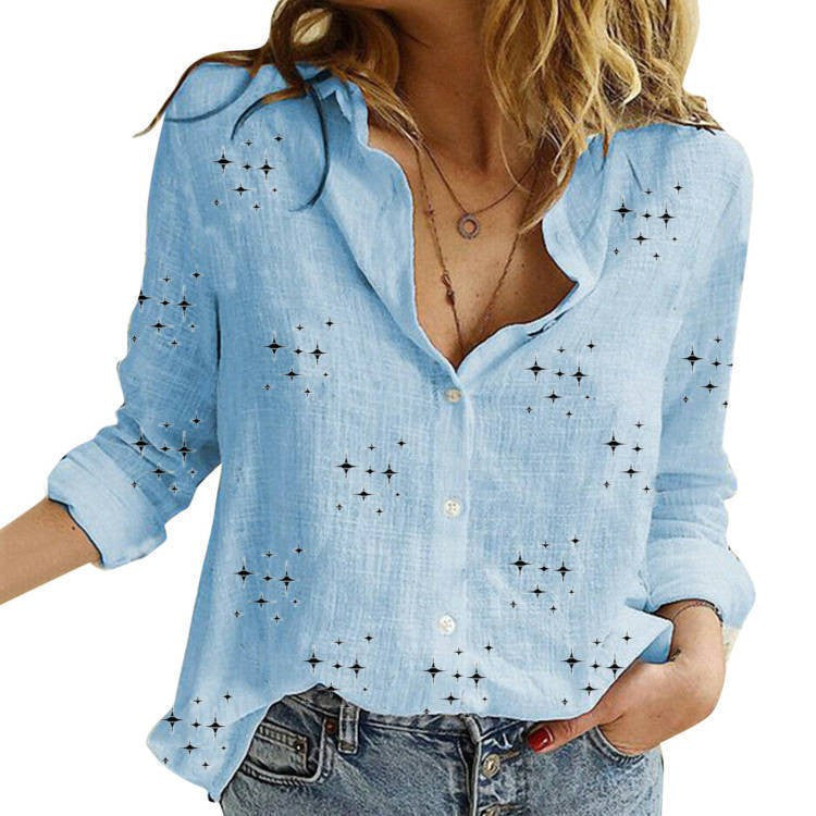 Sandra | Blusa Clásica Impresa para Mujeres