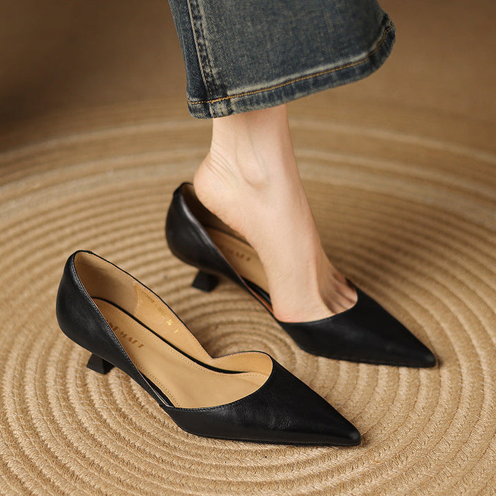 Ceyra | Kitten Heels de Cuero