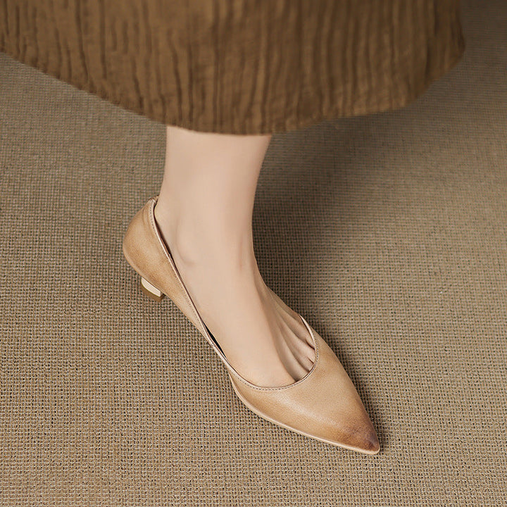 Calenne | Kitten Heels de Cuero