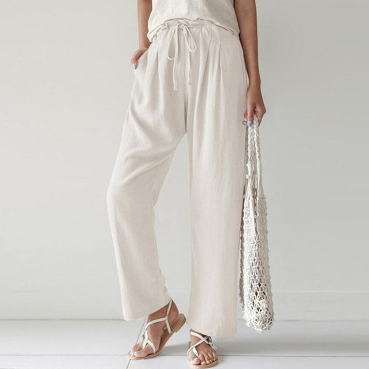 Vara | Pantalones de Relax con Cordón