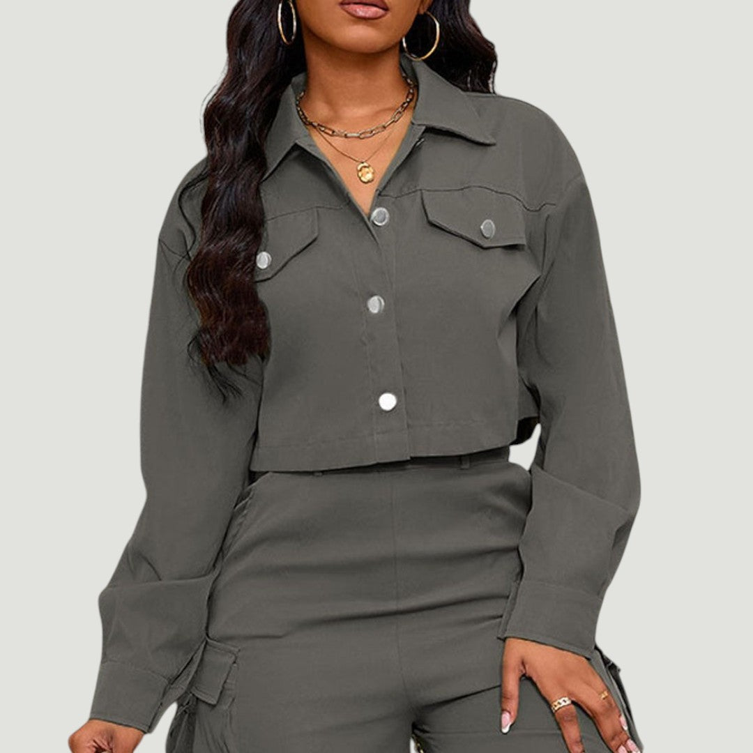Velma | Campera Corta Abotonada
