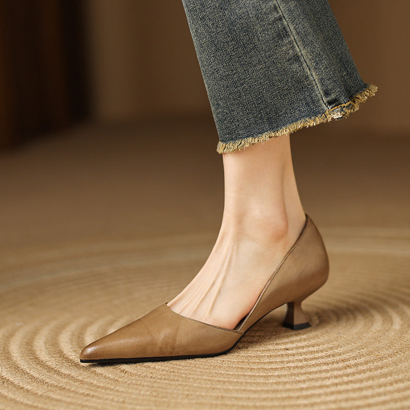 Ceyra | Kitten Heels de Cuero