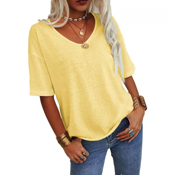 Krisanta | Camiseta Minimalista Ligera y Suelta