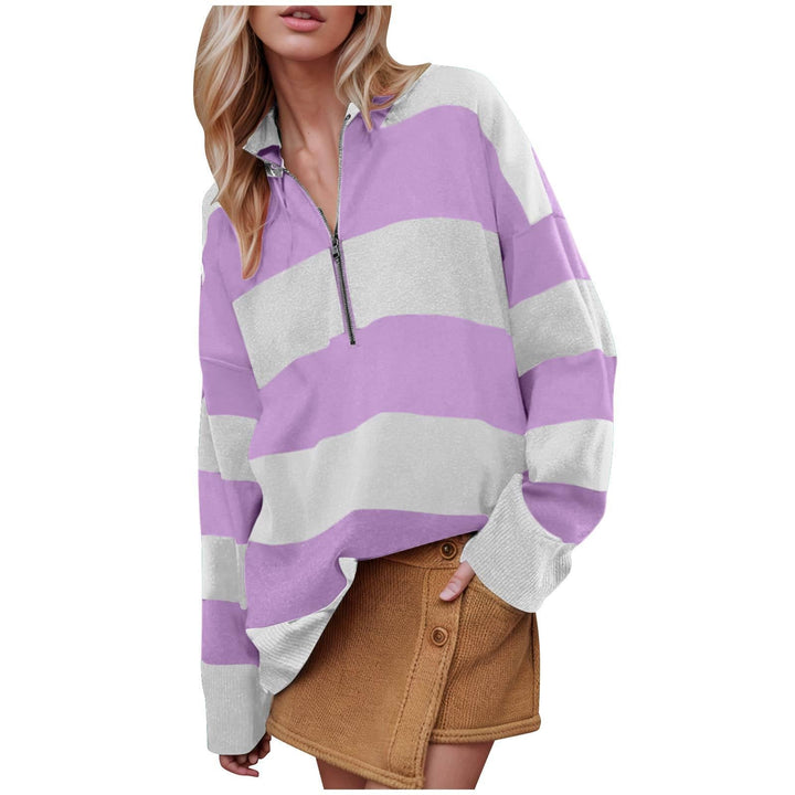 Camilla | Suéter de Pullover de Manga Larga Cómodo con Media Cremallera