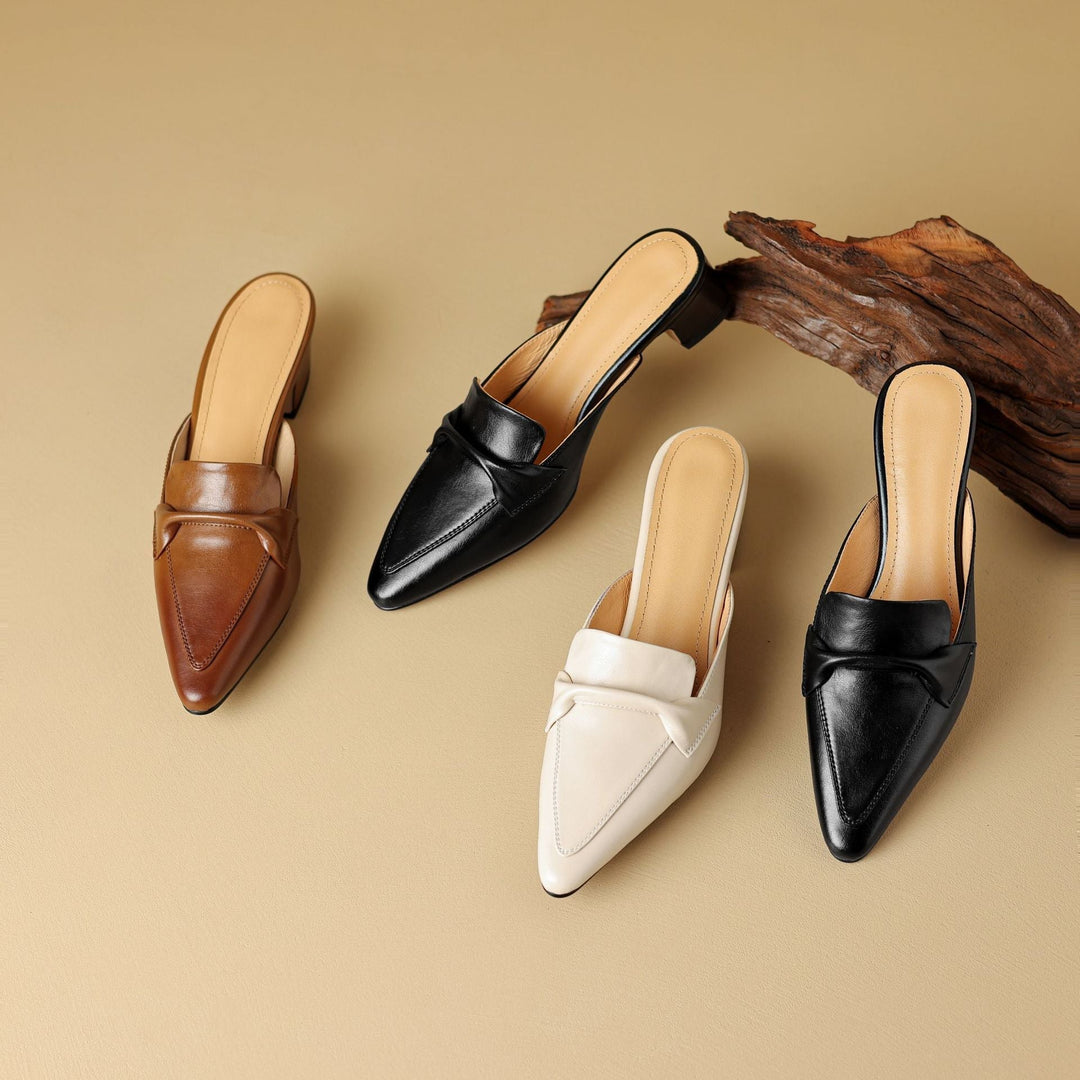 Marloe | Mules Punta Fina de Cuero