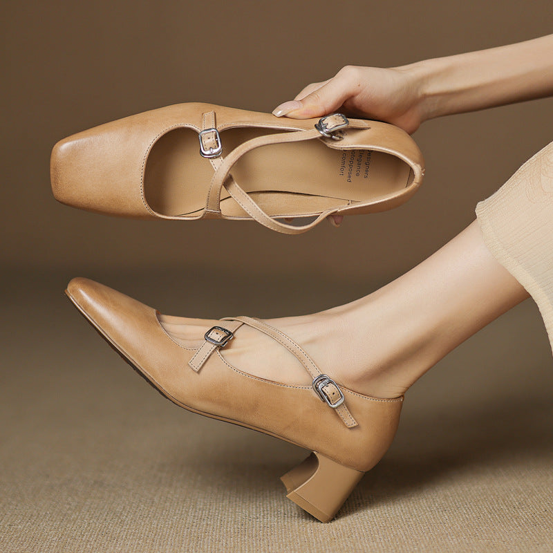 Marvane | Kitten Heels de Cuero