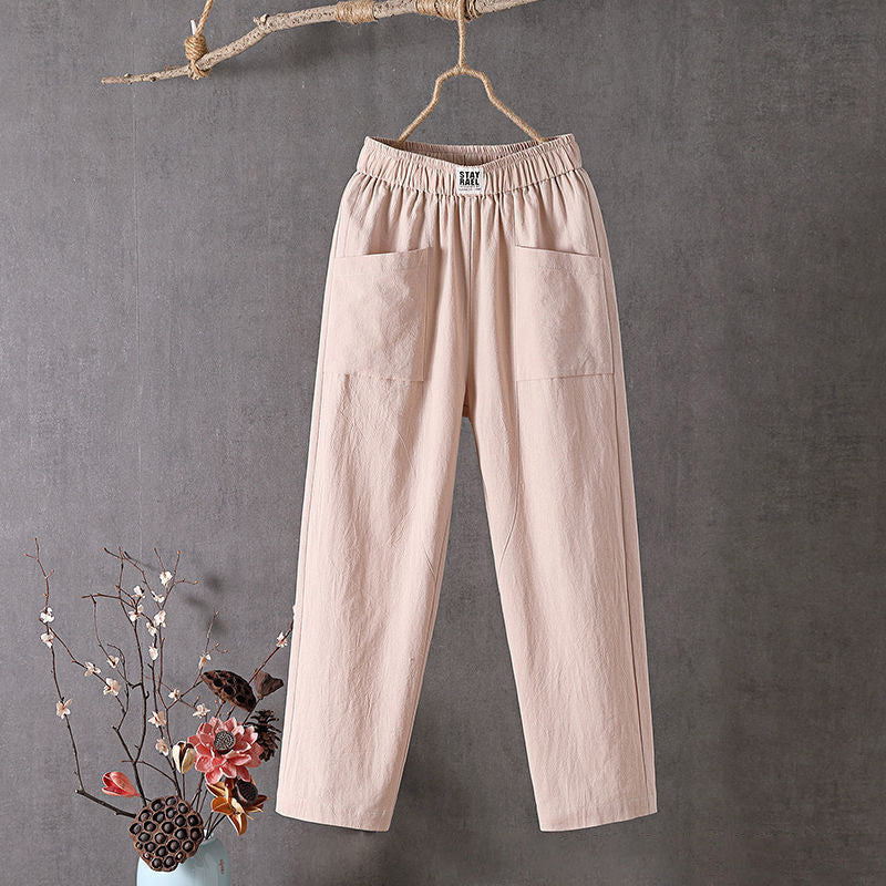 Alyra | Pantalones de Corte Relajado con Bolsillos