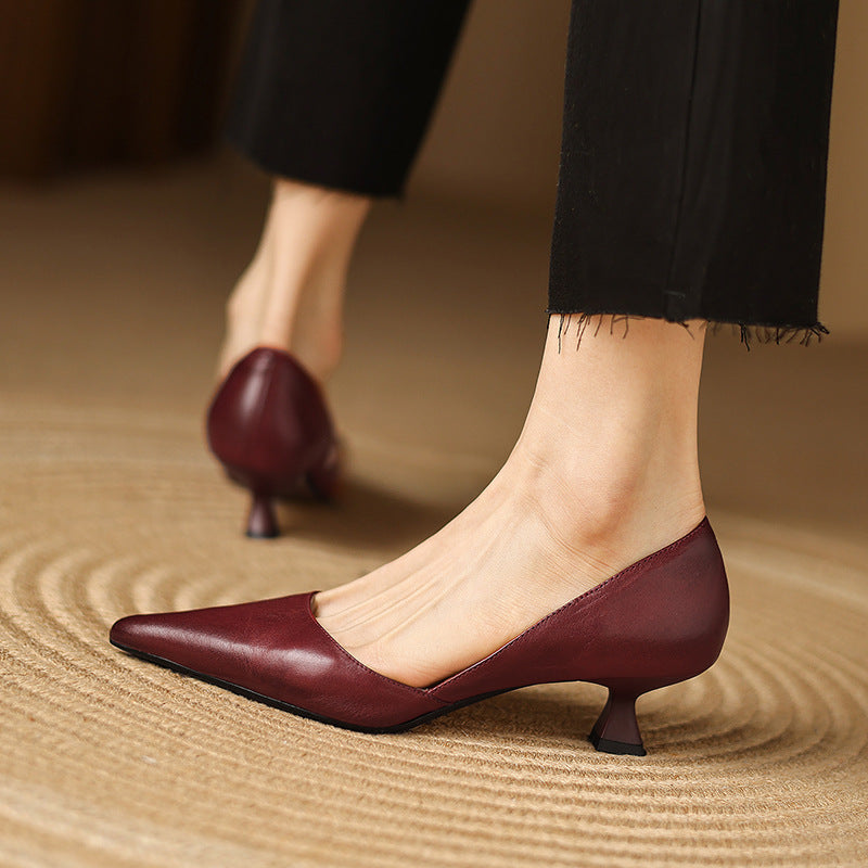 Ceyra | Kitten Heels de Cuero