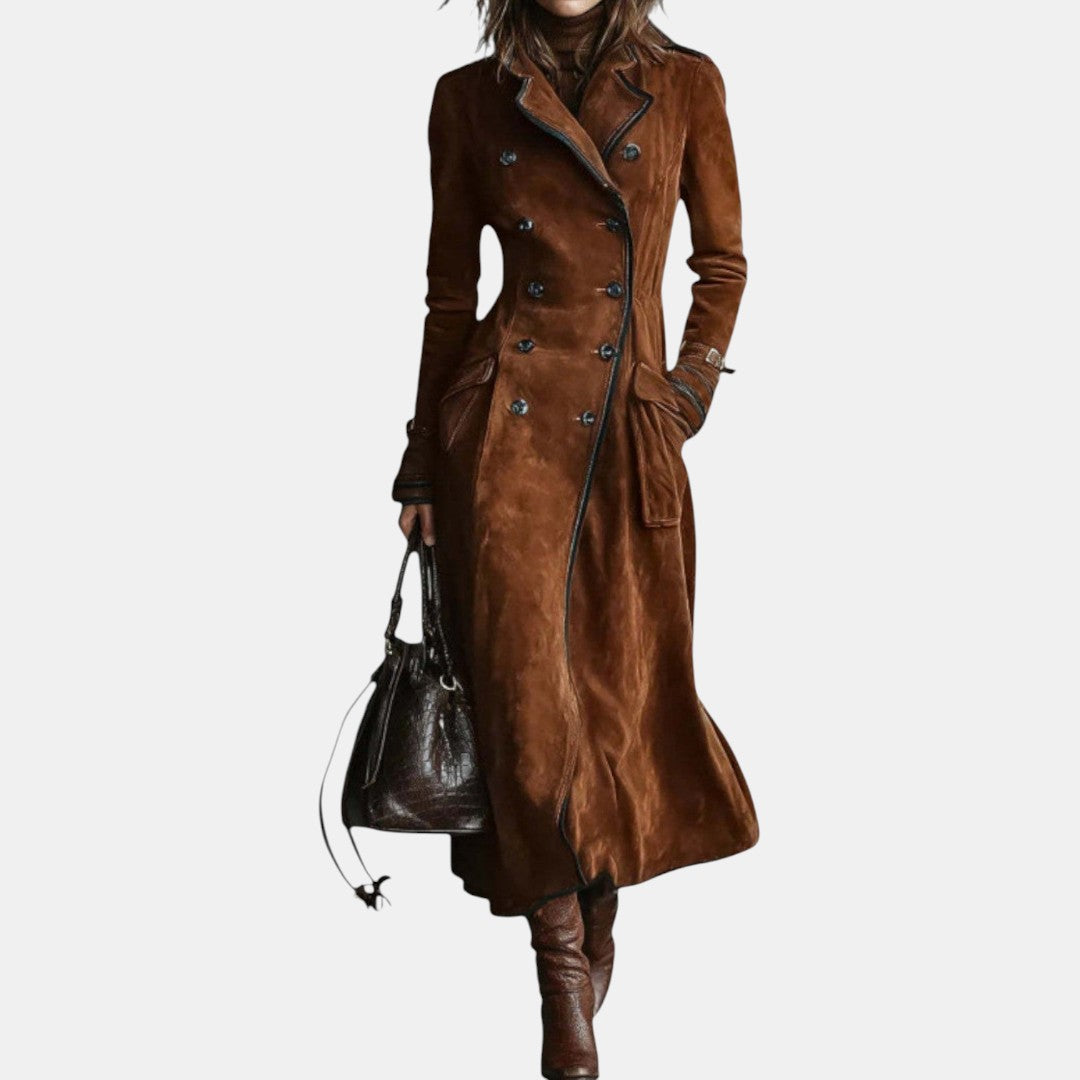 Eloísa | Gabardina de Ante Elegante