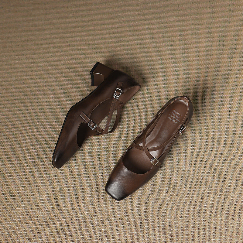 Marvane | Kitten Heels de Cuero