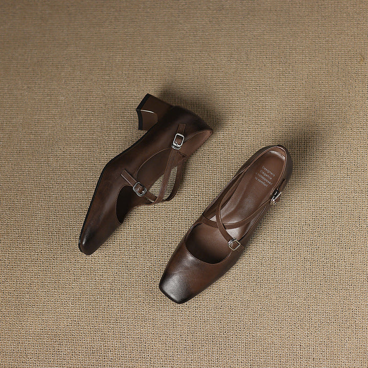 Marvane | Kitten Heels de Cuero