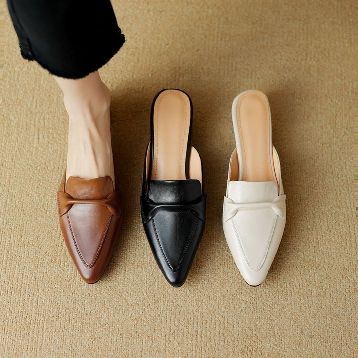 Marloe | Mules Punta Fina de Cuero