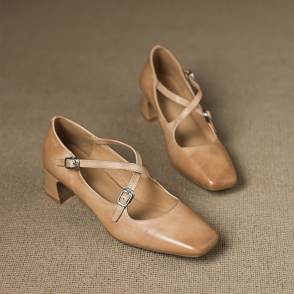 Marvane | Kitten Heels de Cuero