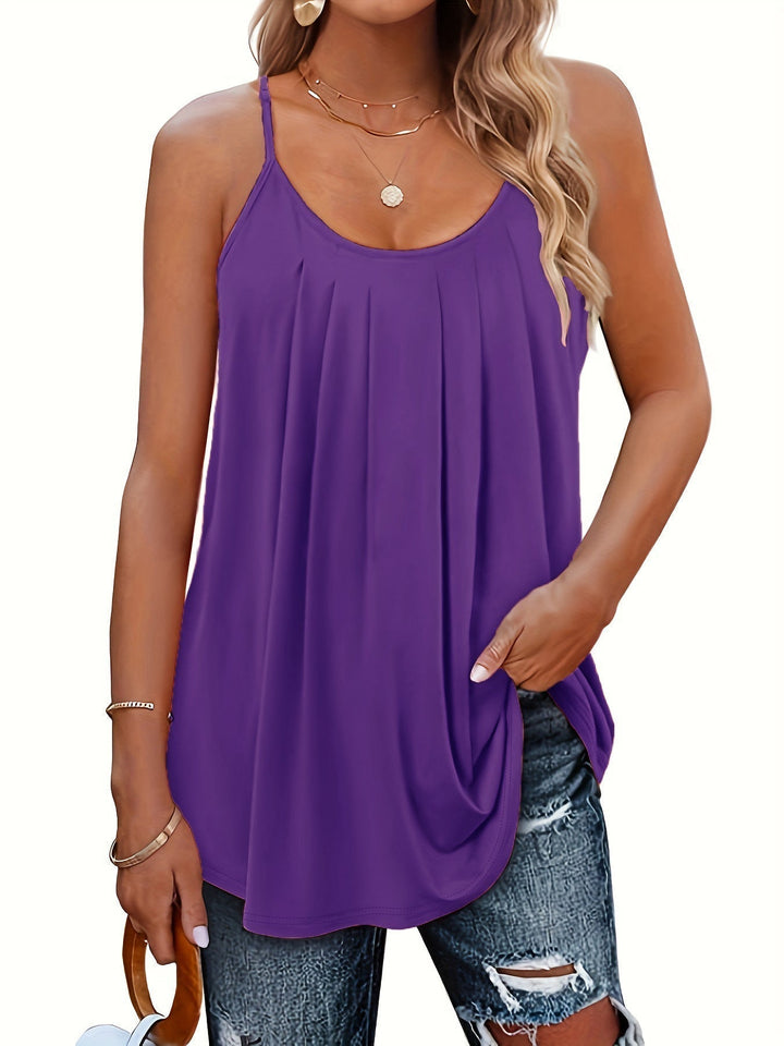 Mila | Top de Verano Ligero con Tirantes de Espagueti para Mujeres