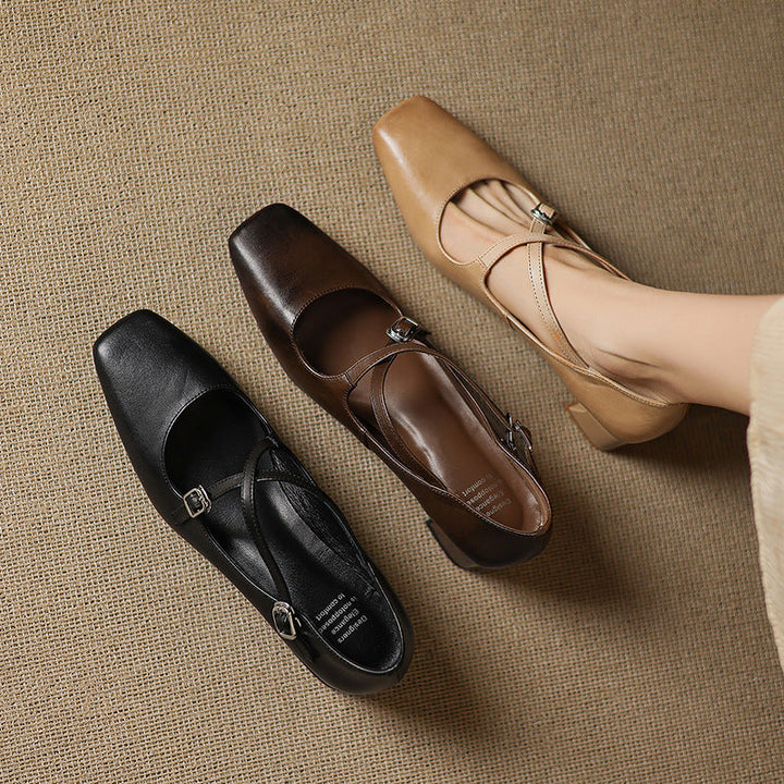 Marvane | Kitten Heels de Cuero