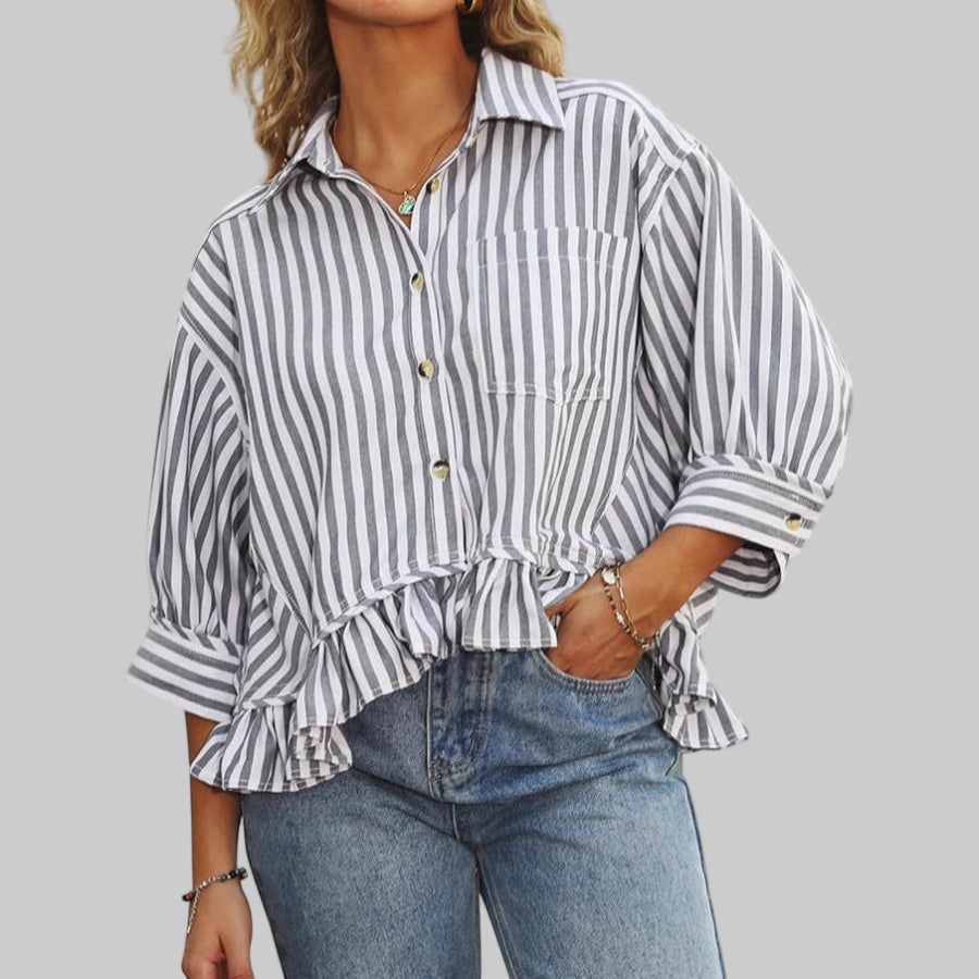 Blusa de Verano Casual con Volantes Kolet – Top Elegante y Fresco para el Verano
