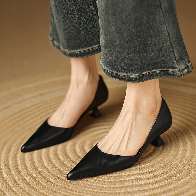 Ceyra | Kitten Heels de Cuero
