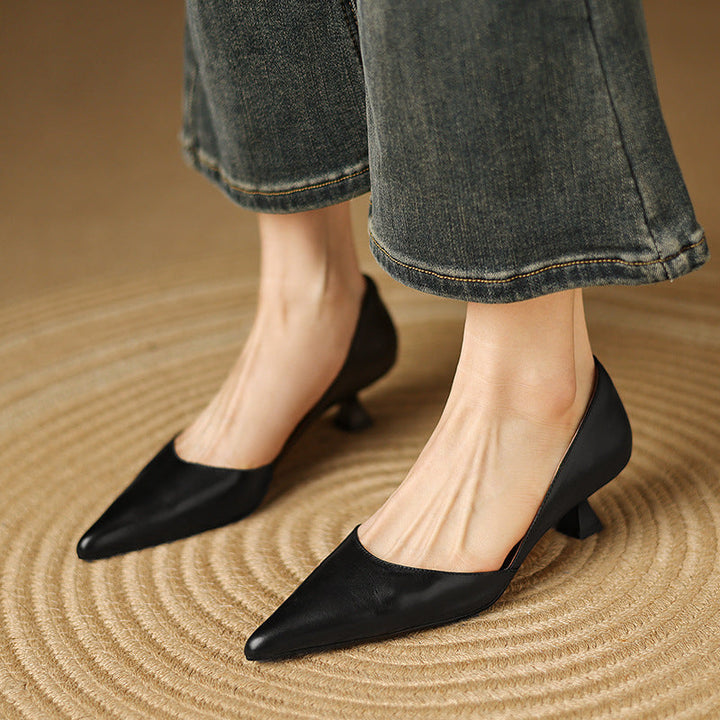 Ceyra | Kitten Heels de Cuero