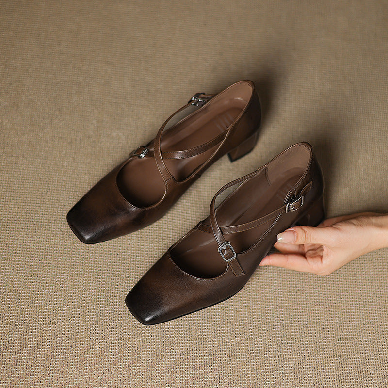 Marvane | Kitten Heels de Cuero