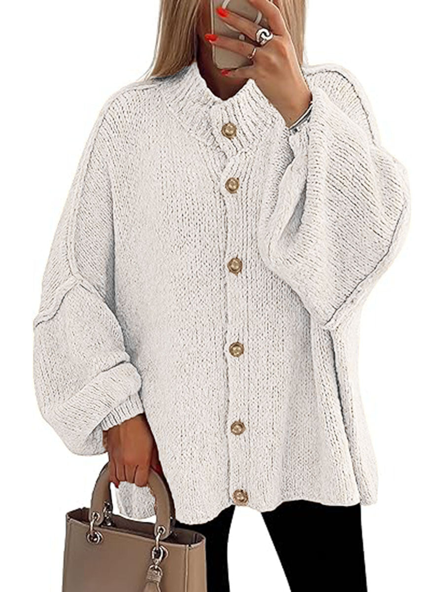 Nofia | Chaqueta Chunky de Manga Larga con Botones