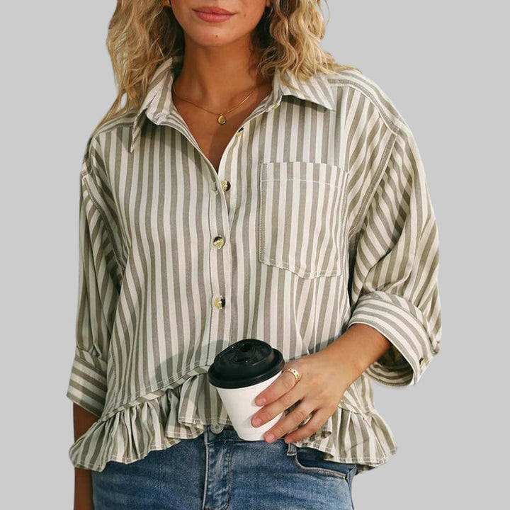 Blusa de Verano Casual con Volantes Kolet – Top Elegante y Fresco para el Verano