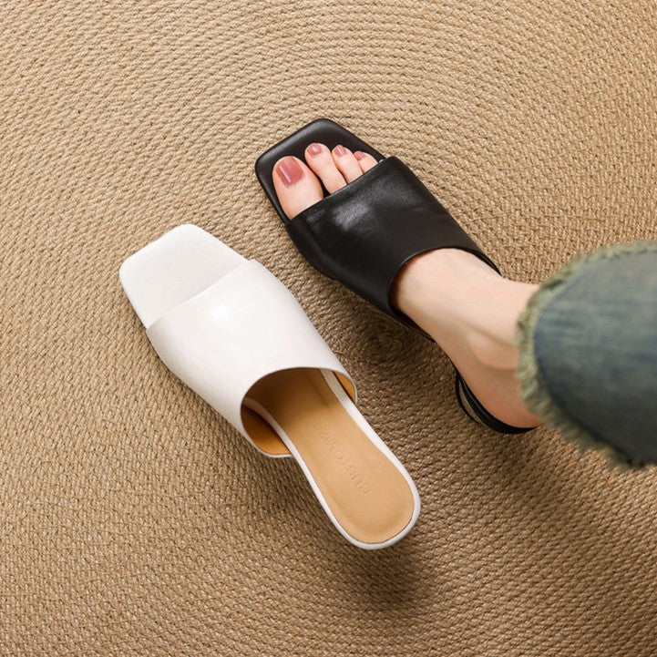 Virelle | Mule Heels de Cuero