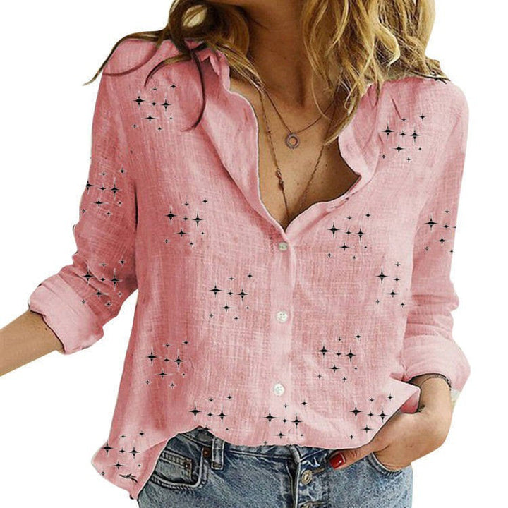 Sandra | Blusa Clásica Impresa para Mujeres