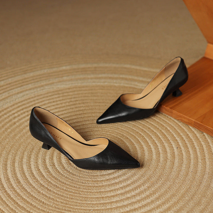 Ceyra | Kitten Heels de Cuero