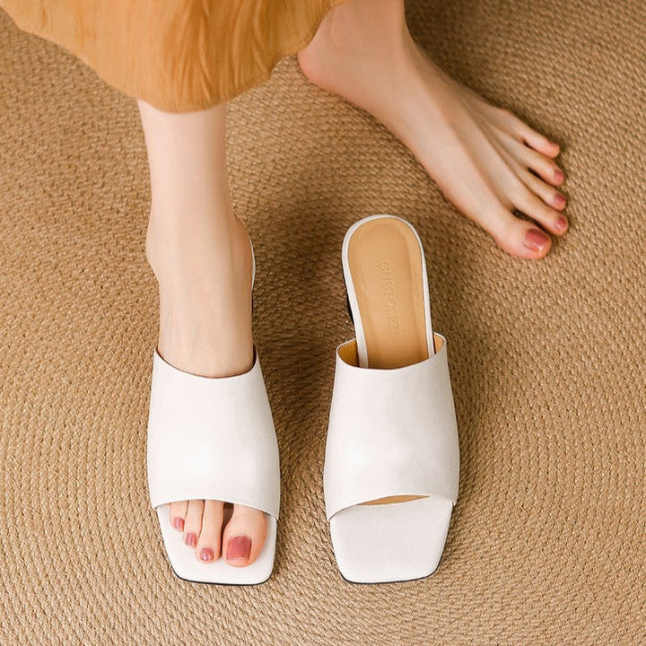 Virelle | Mule Heels de Cuero