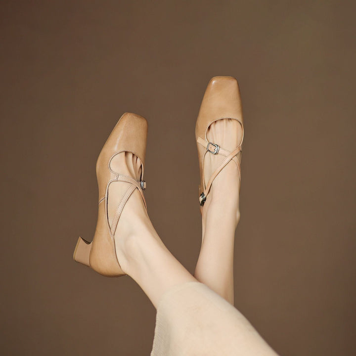 Marvane | Kitten Heels de Cuero