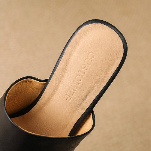 Virelle | Mule Heels de Cuero