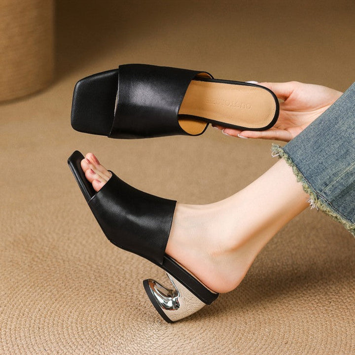 Virelle | Mule Heels de Cuero