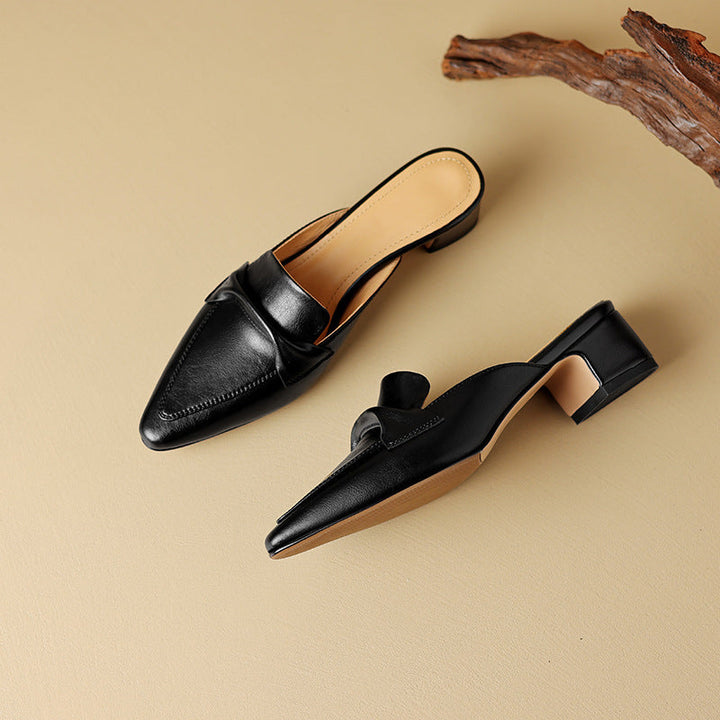 Marloe | Mules Punta Fina de Cuero